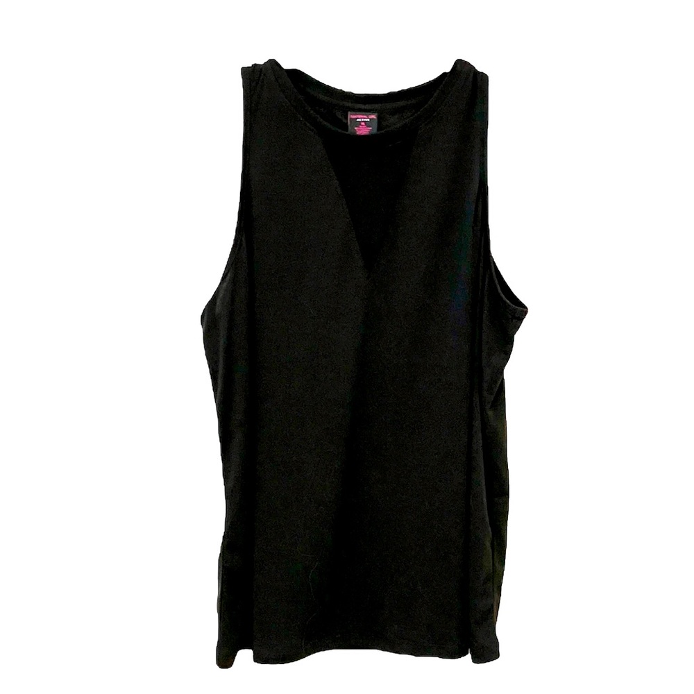 Material Girl active wear tank w/mesh insert